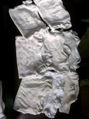 bundle of unisex vests 0-3 months